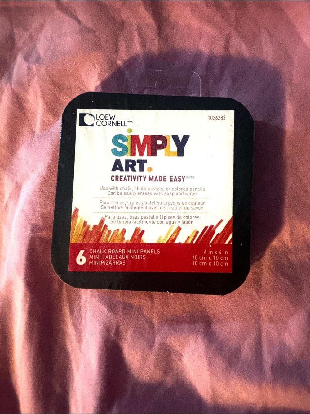 Loew Cornell Simply Art Chalkboard Mini Panels - Black